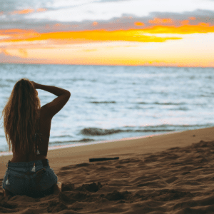 solo-woman-beach-fun